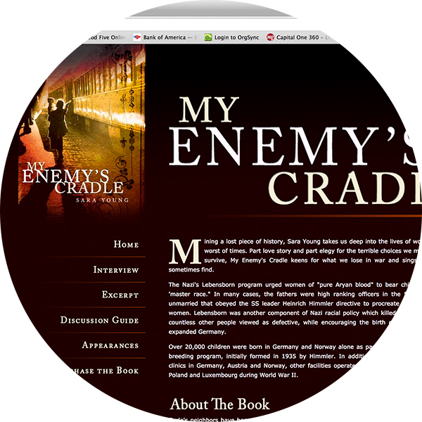 My Enemy's Cradle Website Design